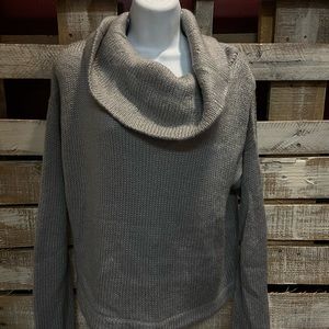 Women’s Potter’s Pot, gray, knitted, turtle neck